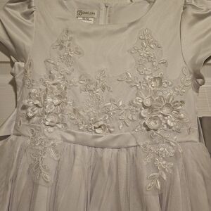Bonnie Jean White Floral Dress